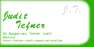 judit tefner business card